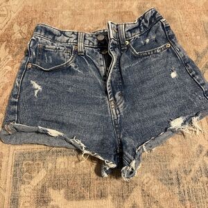 Wild Fable Blue Distressed Jean Shorts